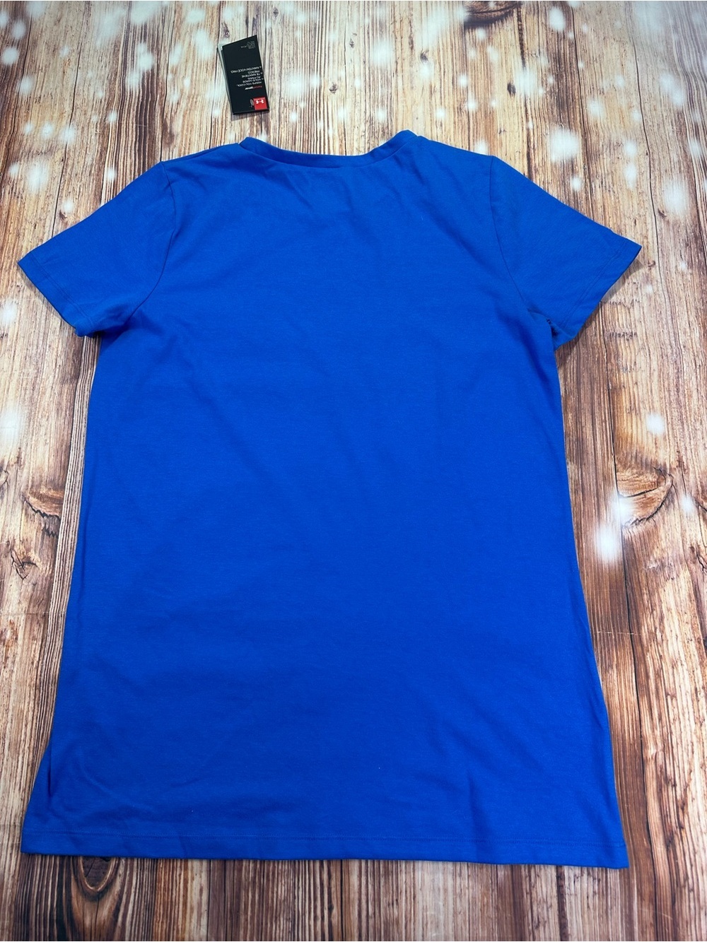 NWT Under Armour Women’s Blue Crew Neck Tee Loose Size Medium - Picture 3 of 9